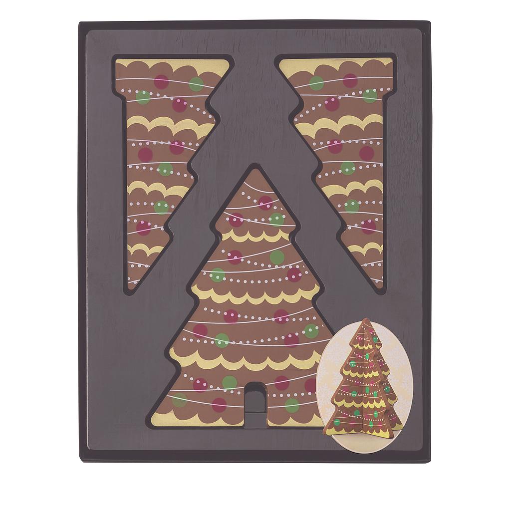 Sapin Noël chocolat à monter 115g x 5