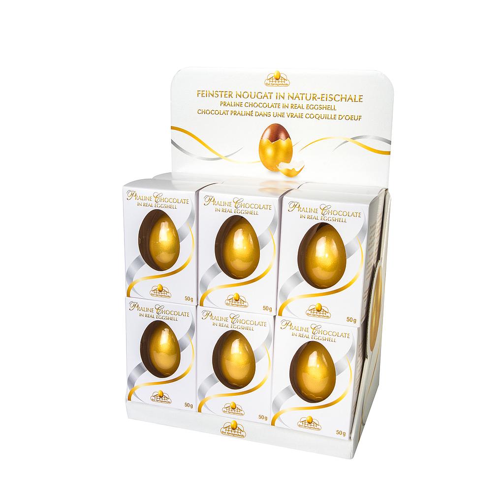 Oeuf Gold White 50g boite pres de 12 