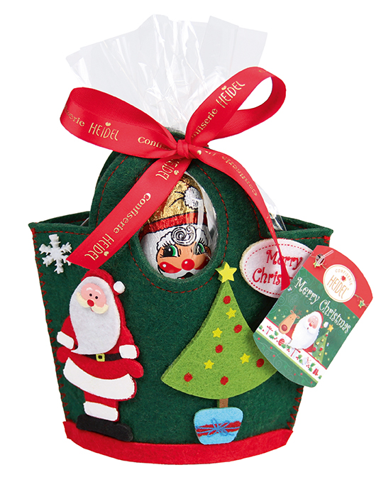 Petit sac en feutre Christmas Time 116g x 6