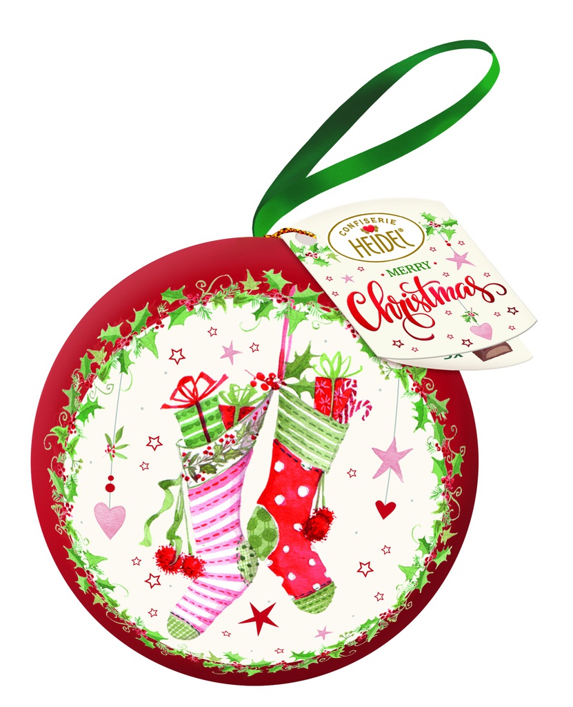 Boule de sapin métal Noel blanc 43g x 12