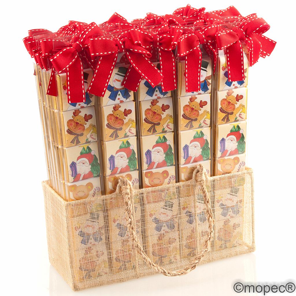 Display de 40 barrettes de 6 napolitains 30g joie de Noël