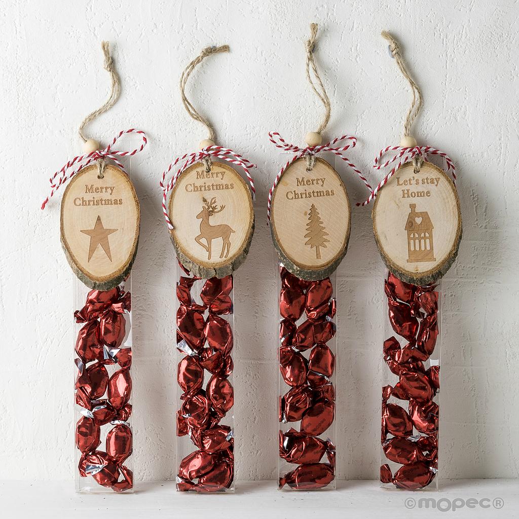 Suspension de Noël en bois 26g x 24