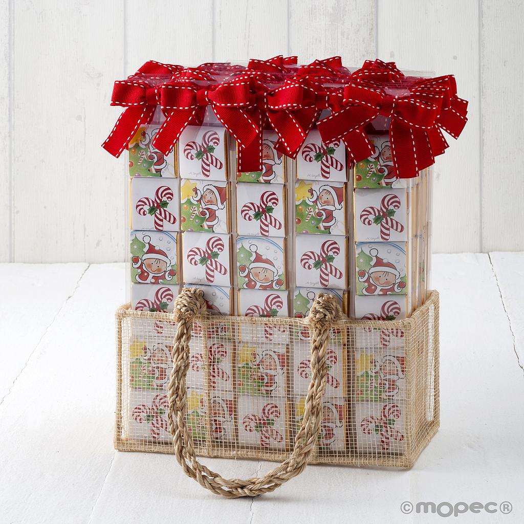 Display de 40 barrettes de 6 napolitains 30g Noel
