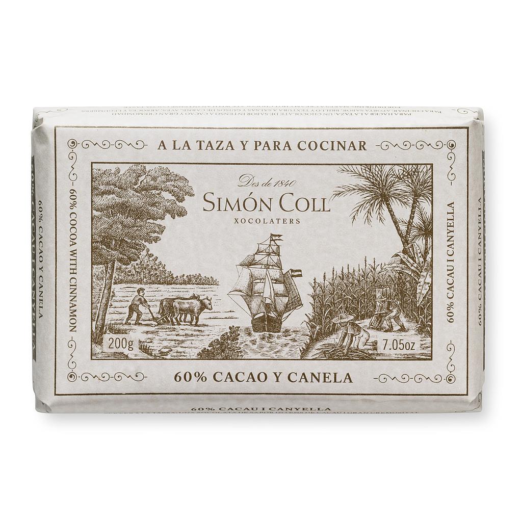 Tablette chocolat SC 60% cacao et cannelle 200g x 20