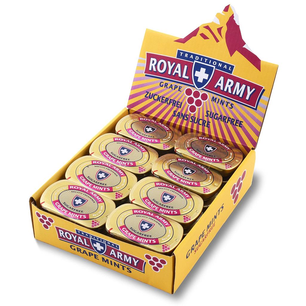 Pastilles Royal Army Grape Mint 14g x 24