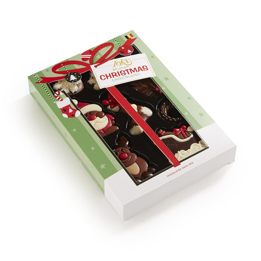 Boite chocolats de Noël Ickx plein assorti 95g x8