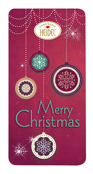 Boite décorative Noël Scintillant 60gr x 9