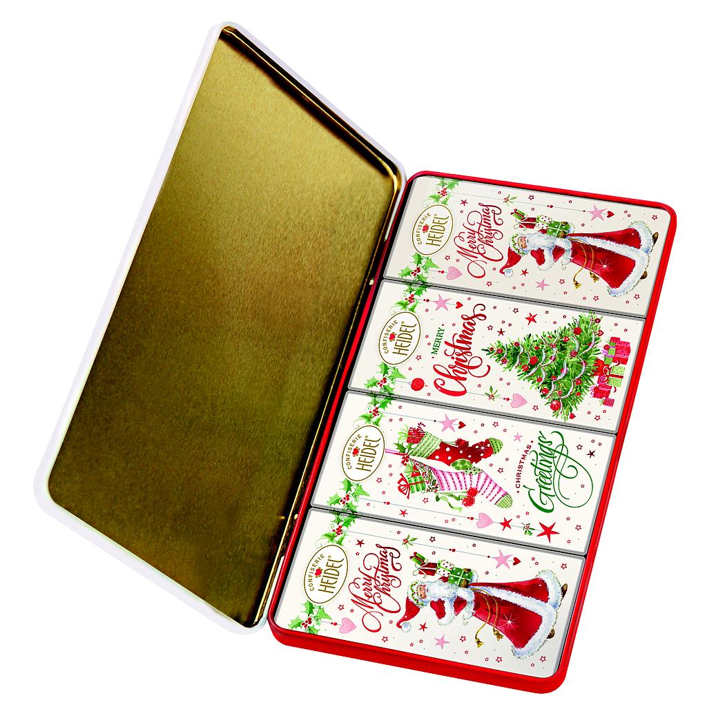 Boite Decorative Noël Blanc 4x30g x 7