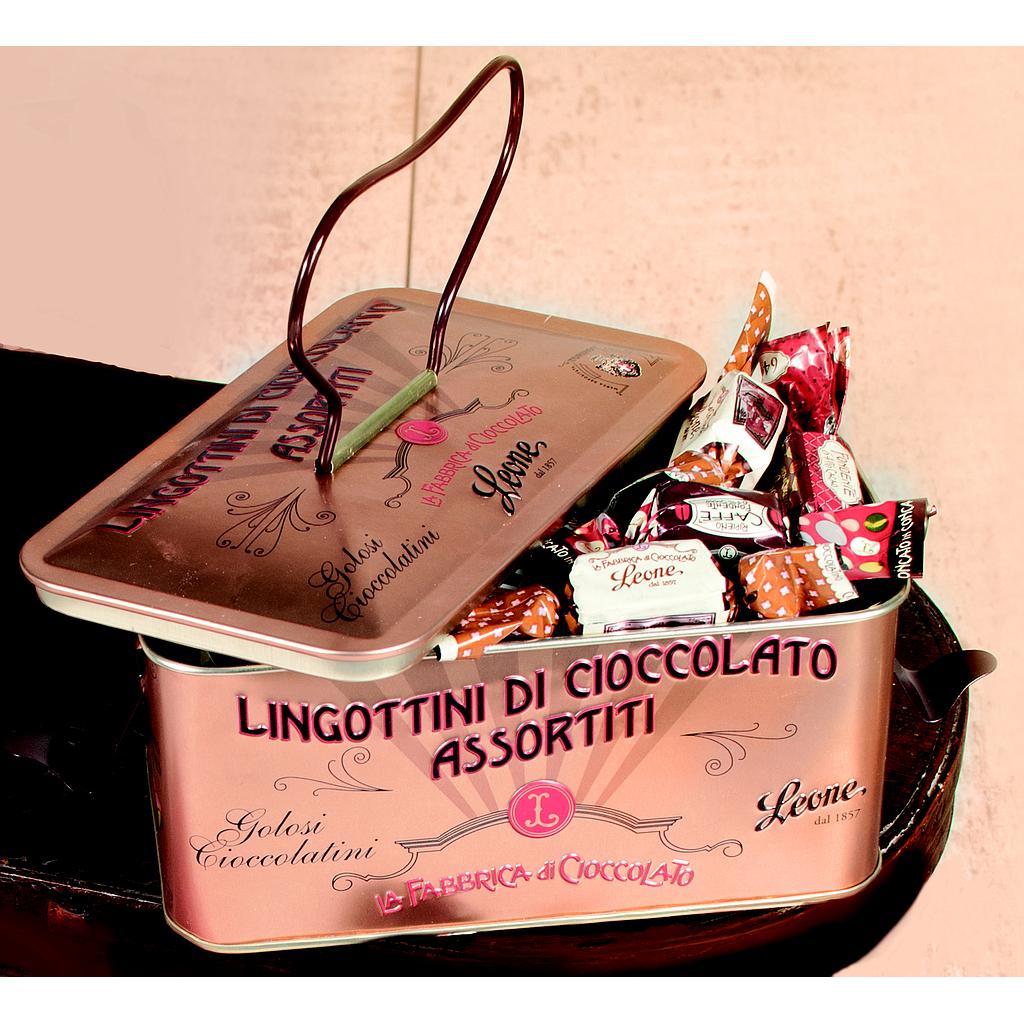 *Boite métal Lingottini Leone 150gr x 8 