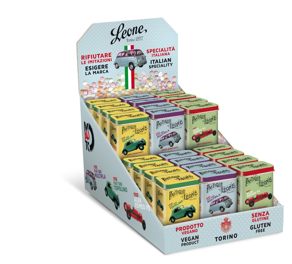 *Boite métal pastilles Voitures anciennes 30g x 24