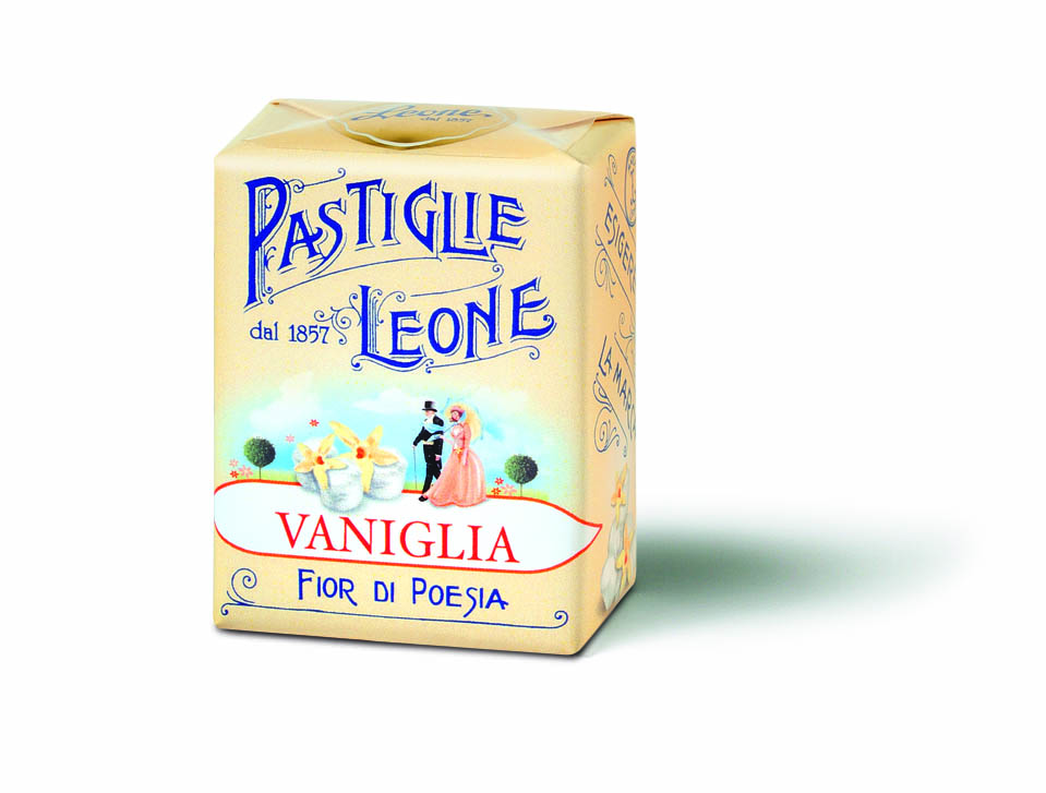 *Pastilles Vanille, 30 g. Display de 18 boites carton.