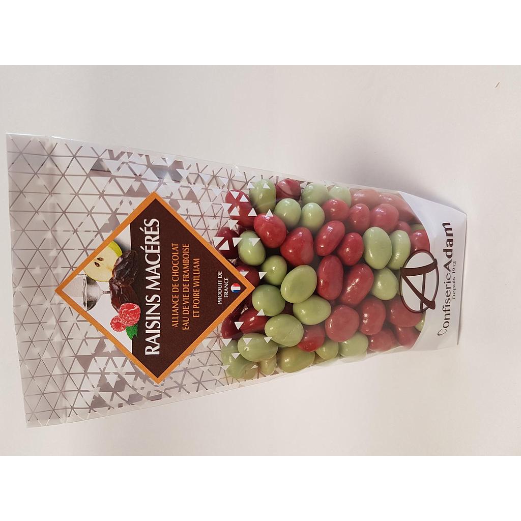 Sachet de raisins macérés eaux de vie Framboise 200g x 18