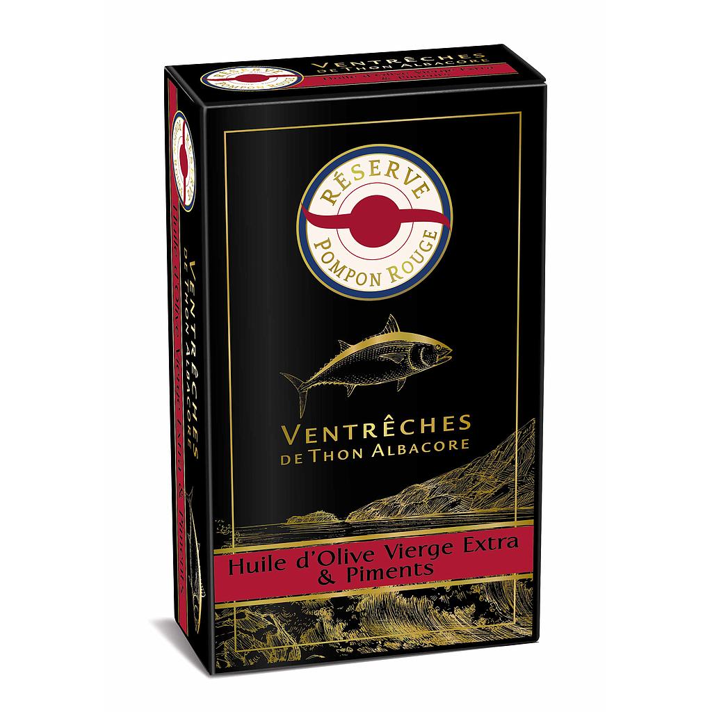 Ventrêche de thon Huile d'olive et piments 115g x 8