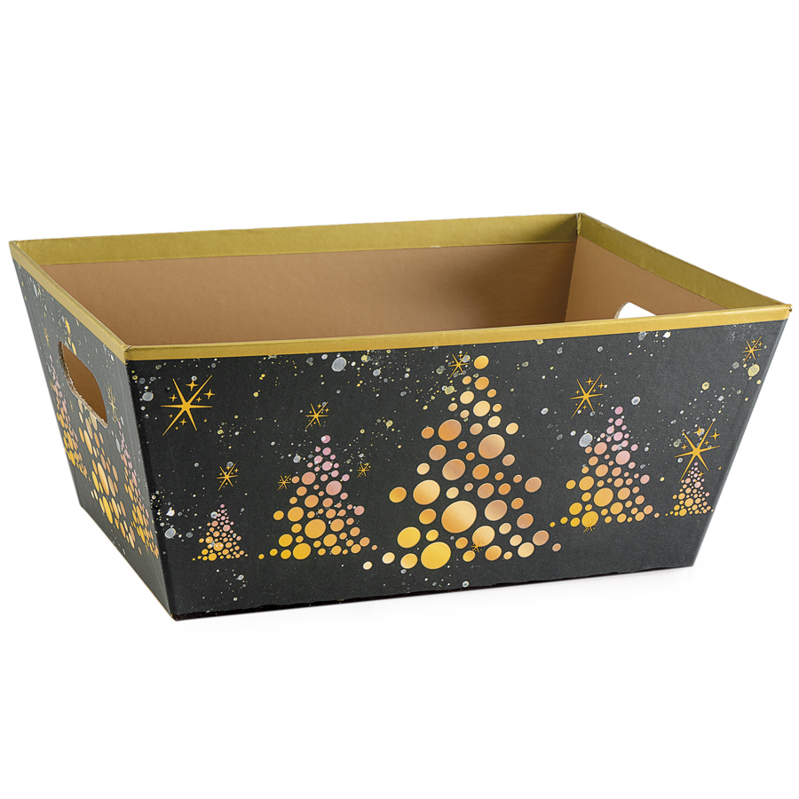 Corbeille sapin dorures x 6