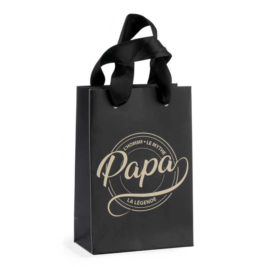 Sac cabas noir Papa x 12