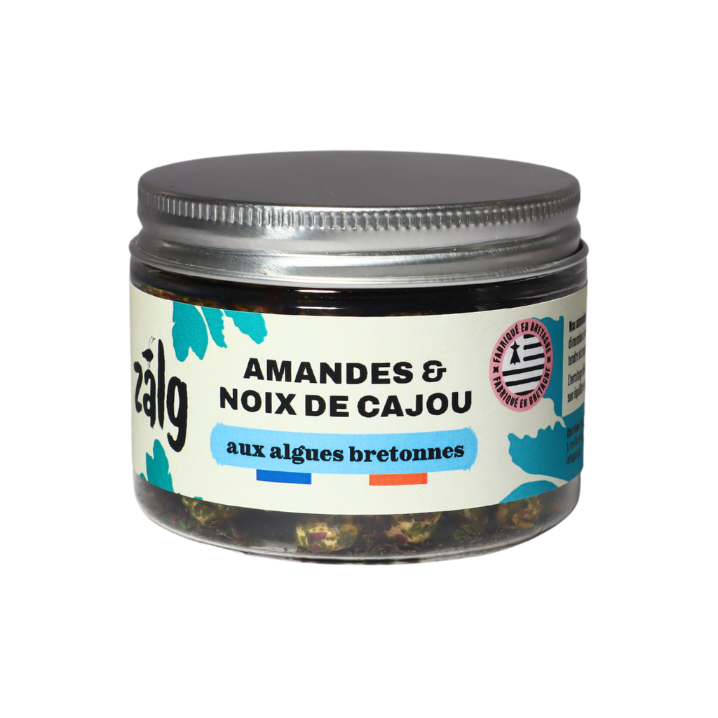 Bocal mix amandes et noix de cajou aux algues 70g X10