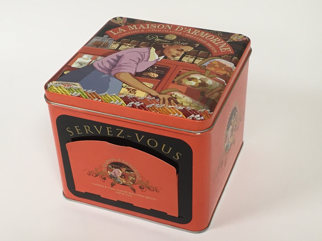 Boite métal caramel tendre fleur de sel 500g x 1