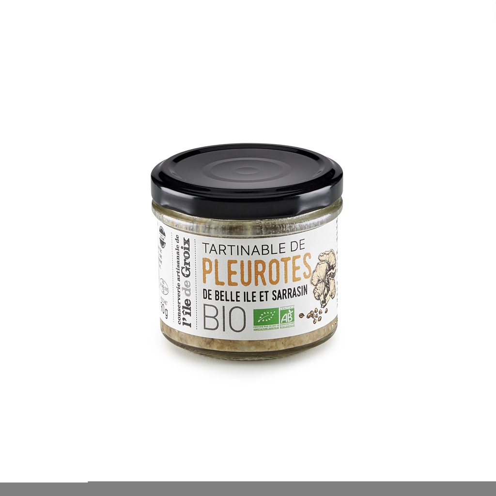 Tartinable de pleurotes de Belle île et sarrasin BIO 90g X12